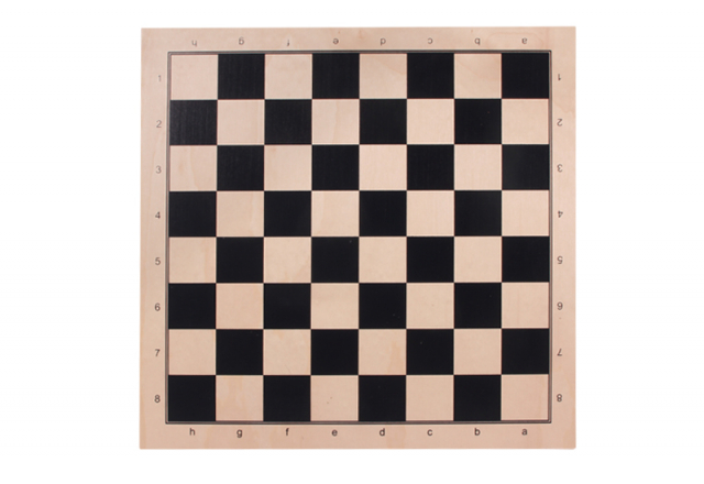 Doble cara: ajedrez + juego de molino, sicómoro, IMPRESIÓN negro